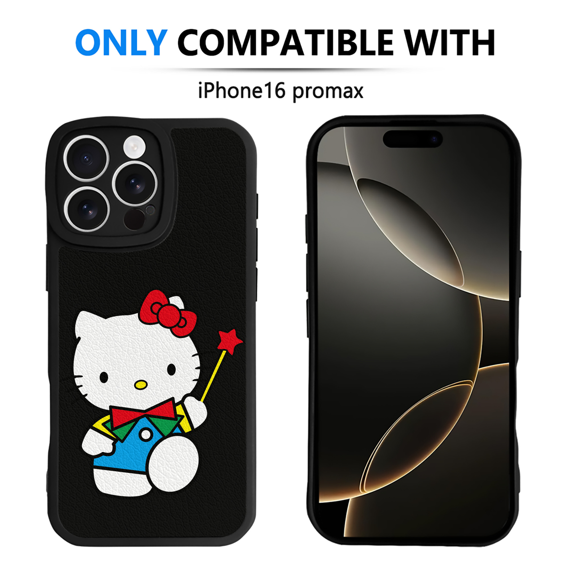 （画像用） Hello Kitty ハローキティ 【iPhone 16シリーズ対応】シリコンスマホケース（レザー調） 材質：シリコン